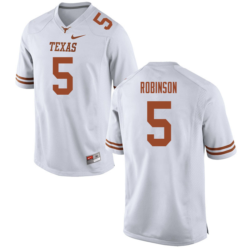 Men #5 Bijan Robinson Texas Longhorns College Football Jerseys Sale-White